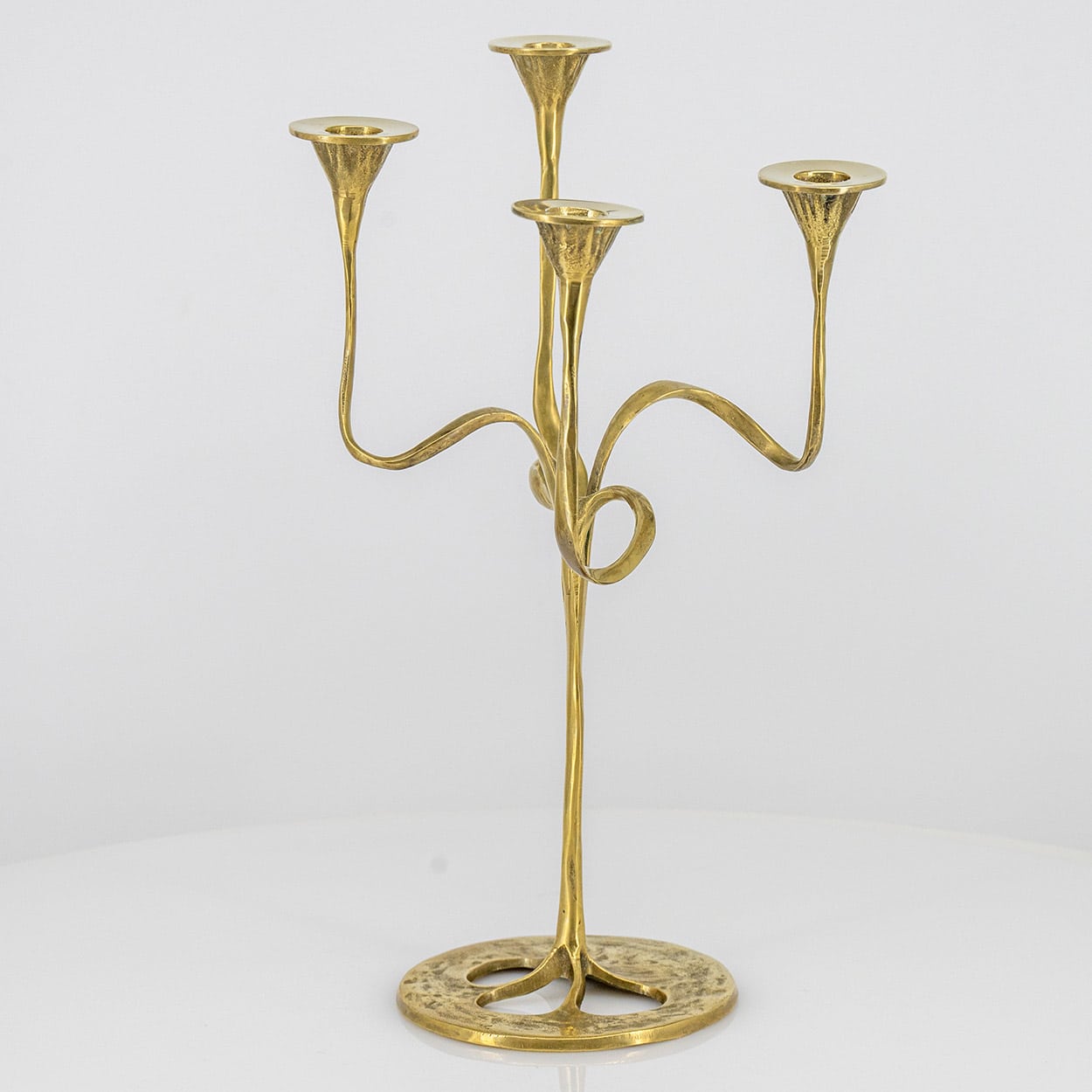 Kurt Jesch Amadeo Fratelli Tonini Four Arm and Seven Arm Candlelabra Brass ,1960 - Image 12