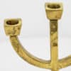 1 of the 2 Kurt Jesch Amadeo Solid Bronze Three Arm Candlelabra Brass, 1960 - Thumbnail Image 5