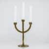 1 of the 2 Kurt Jesch Amadeo Solid Bronze Three Arm Candlelabra Brass, 1960 - Thumbnail Image 10