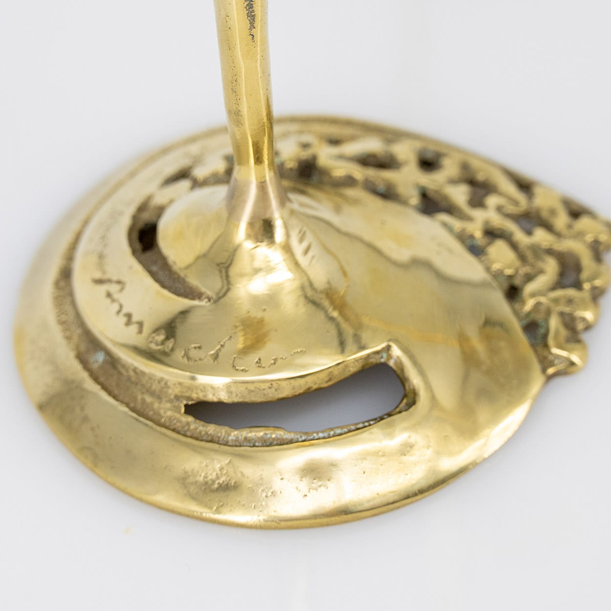 Pair of Kurt Jesch Amadeo Fratelli Tonini Candlelabras Brass ,1960 - Image 7
