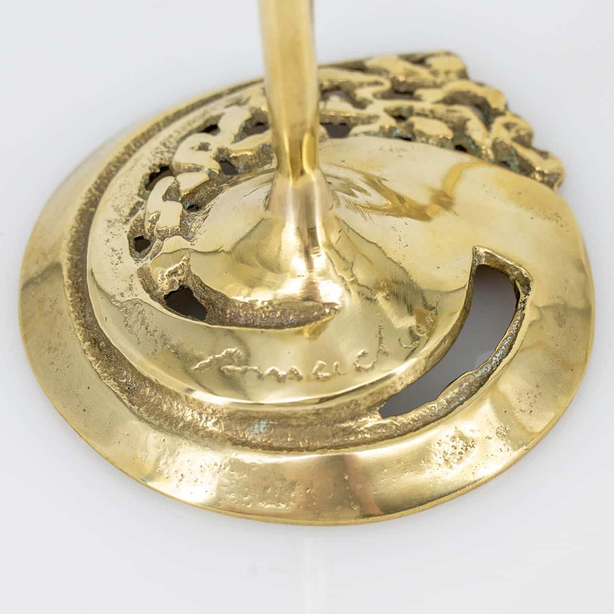 Pair of Kurt Jesch Amadeo Fratelli Tonini Candlelabras Brass ,1960 - Image 3