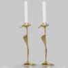 Pair of Kurt Jesch Amadeo Fratelli Tonini Candlelabras Brass ,1960 - Thumbnail Image 1