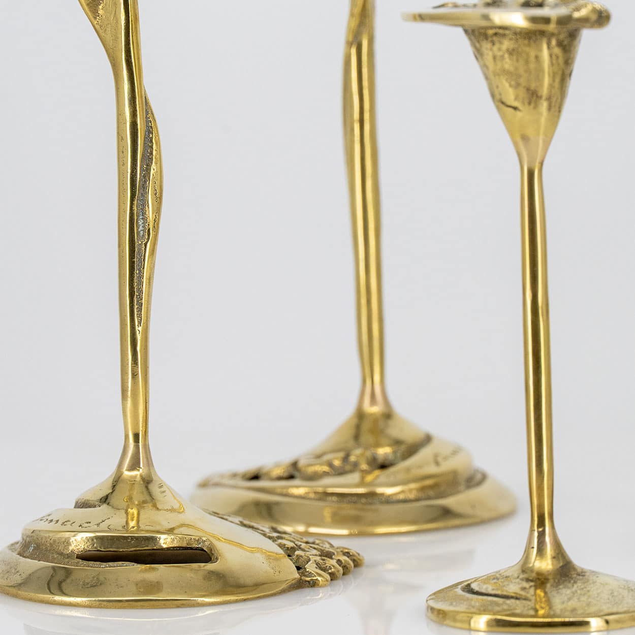 Set of 4 Kurt Jesch Amadeo Fratelli Tonini Candlelabras Brass,1960 - Image 9