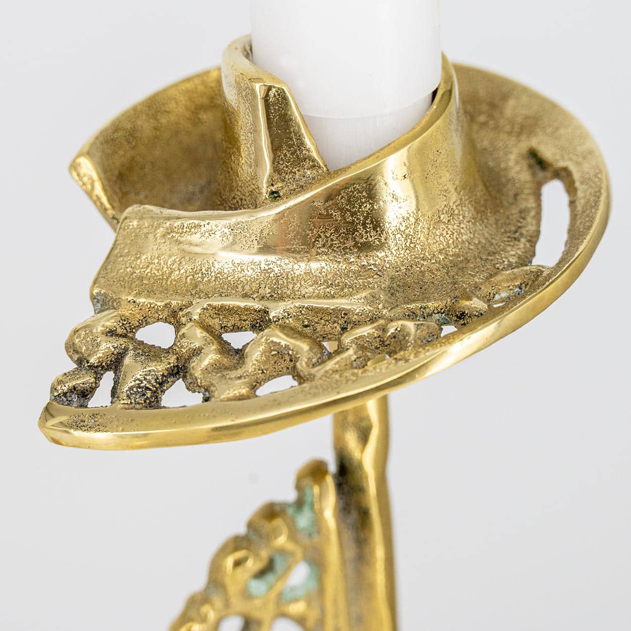 Set of 4 Kurt Jesch Amadeo Fratelli Tonini Candlelabras Brass,1960 - Image 6