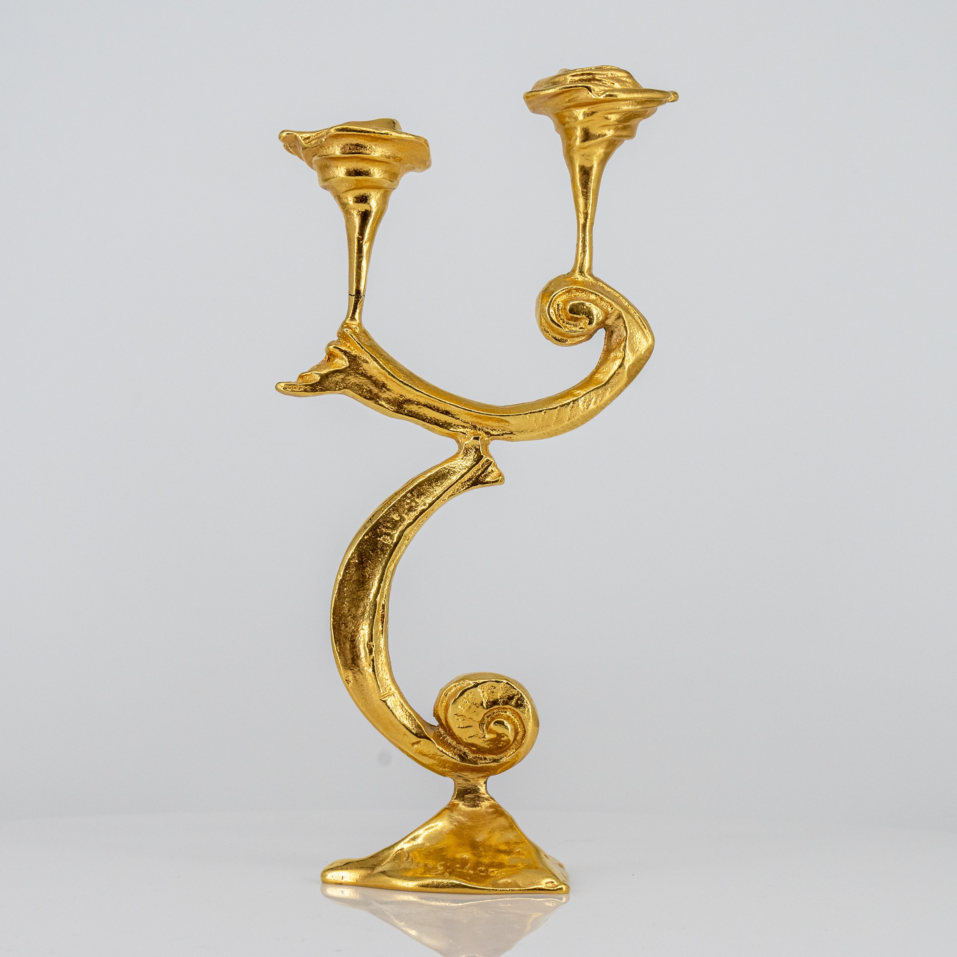 Kurt Jesch Amadeo Organic Sculptural 2-Armed Glossy Candleholder, 1960 - Image 11
