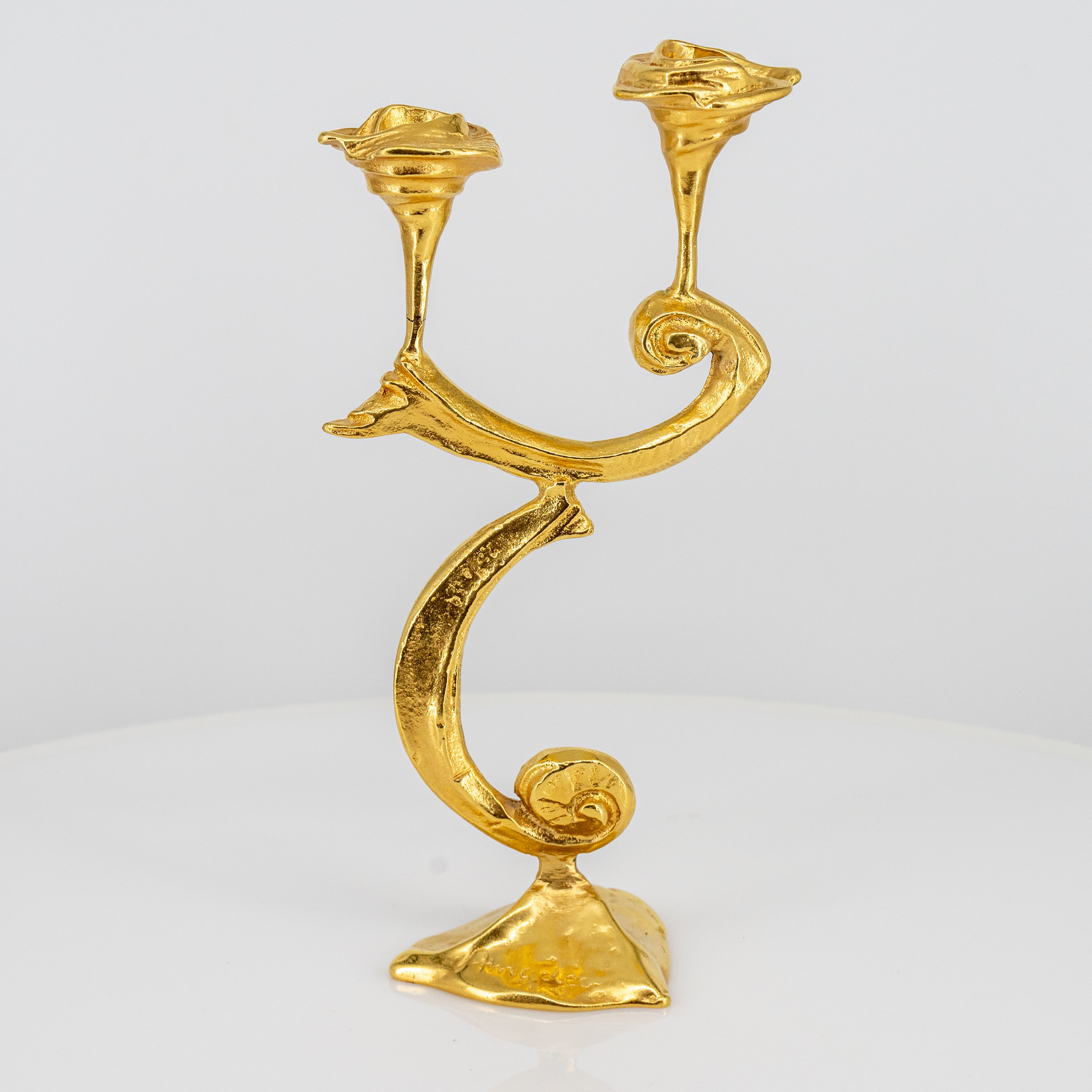Kurt Jesch Amadeo Organic Sculptural 2-Armed Glossy Candleholder, 1960 - Image 3