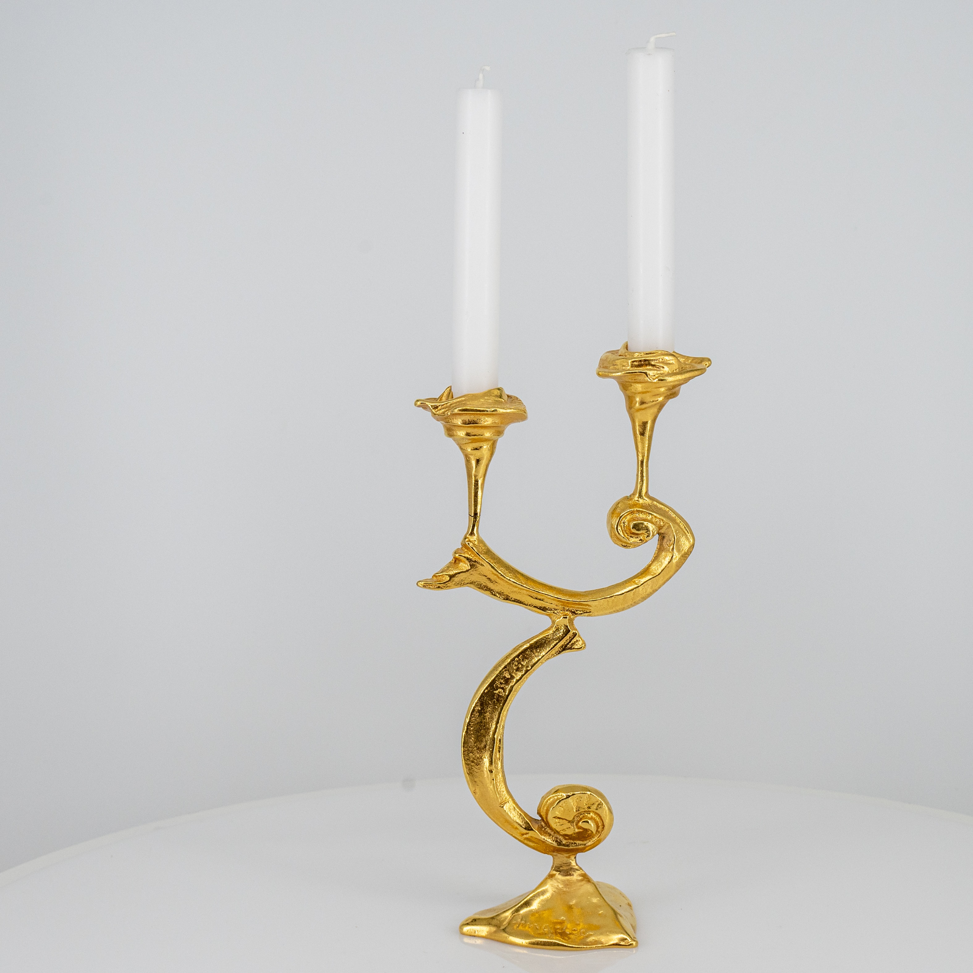 Kurt Jesch Amadeo Organic Sculptural 2-Armed Glossy Candleholder, 1960 - Image 5