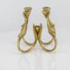 1 of the 2 Harjes Solid 5 Arm Candlelabra Brass, Germany 1960 - Thumbnail Image 7
