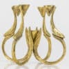 1 of the 2 Harjes Solid 5 Arm Candlelabra Brass, Germany 1960 - Thumbnail Image 9