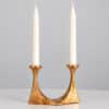 1 of the 2 Arm Bronze Handcrafted Table Candlesticks Tharjes, 1950 - Thumbnail Image 7
