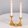 1 of the 2 Arm Bronze Handcrafted Table Candlesticks Tharjes, 1950 - Thumbnail Image 6