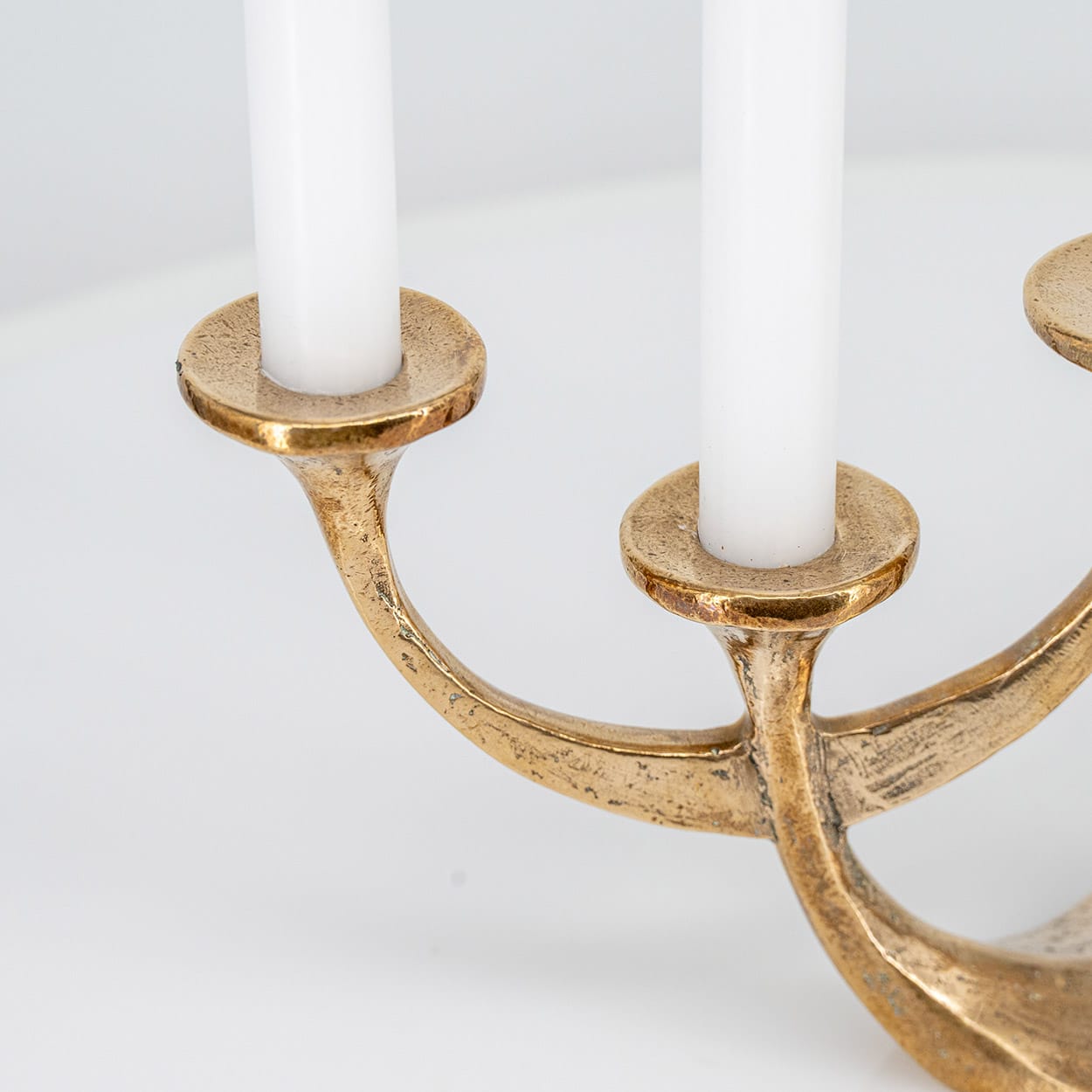 Five-Arm Bronze Handcrafted Table Candlesticks Tharjes, 1950 - Image 4