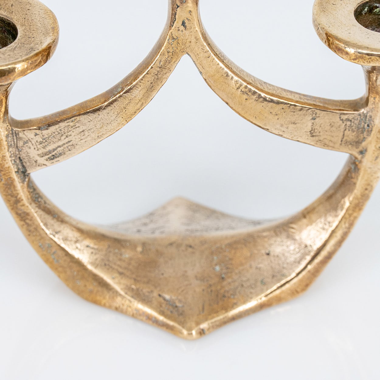 Five-Arm Bronze Handcrafted Table Candlesticks Tharjes, 1950 - Image 2