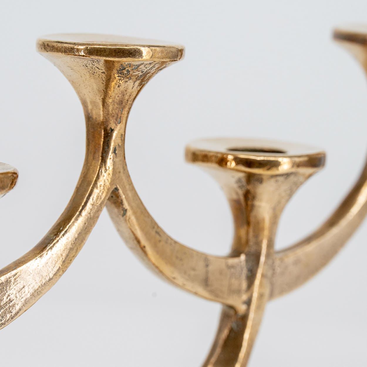Five-Arm Bronze Handcrafted Table Candlesticks Tharjes, 1950 - Image 5