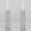 1 of the 2 Glass Arkipelago Candleholders by Timo Sarpaneva, Iittala 1980 - Thumbnail Image 1
