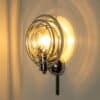 Pair Of Glass Chrome Wall Lights by Oscar Torlasco, Italy 1970 - Thumbnail Image 6