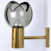 Pair of Wall Sconces with Brass and Glass Shades, Seguso, Italy 1960 - Thumbnail Image 12