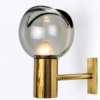 Pair of Wall Sconces with Brass and Glass Shades, Seguso, Italy 1960 - Thumbnail Image 10