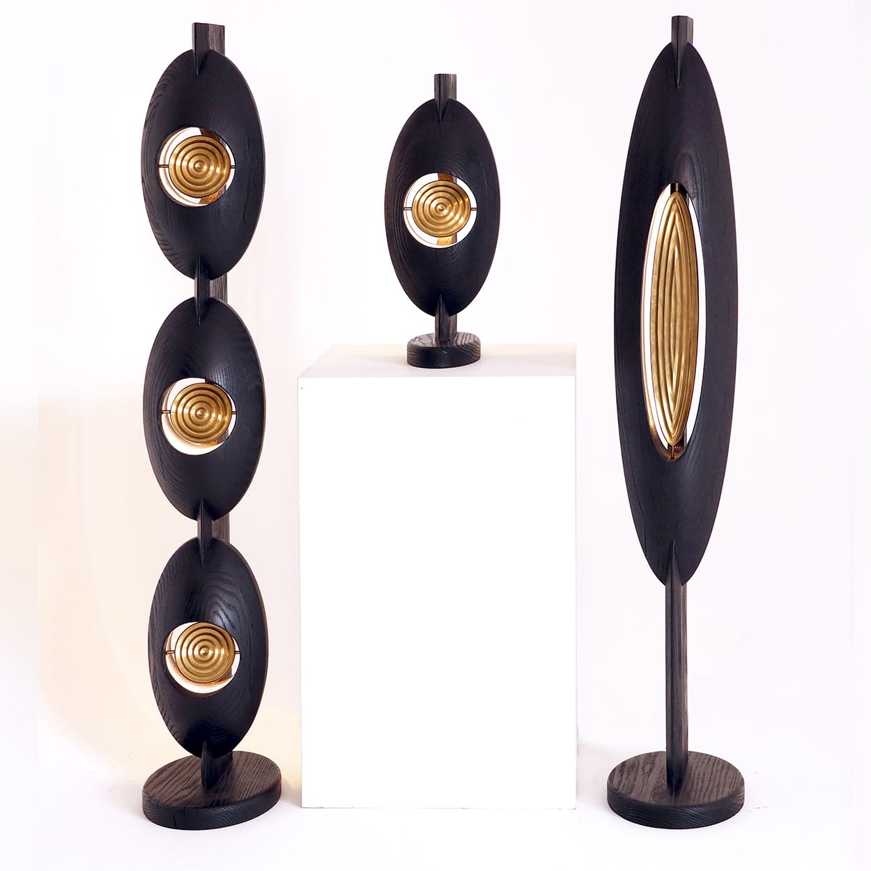 Black Gèlèdé Lamp Intimate Single Vessel, Salù Iwadi Studio - Image 8