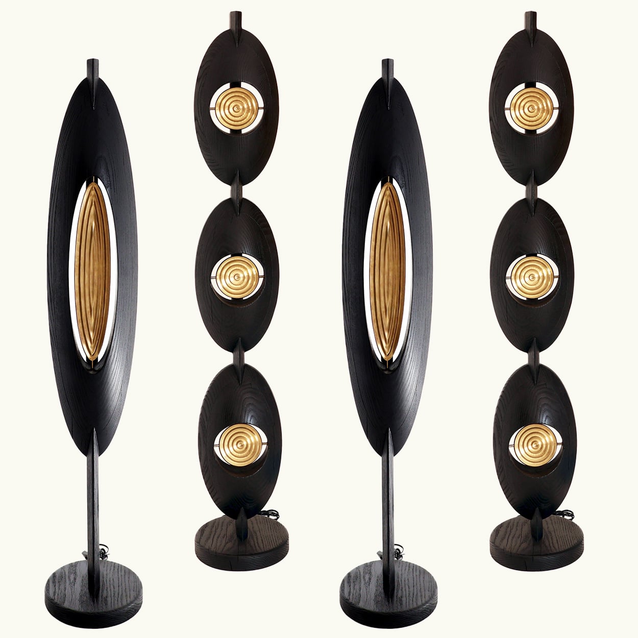 Black Gèlèdé Lamp Intimate Single Vessel, Salù Iwadi Studio - Image 6