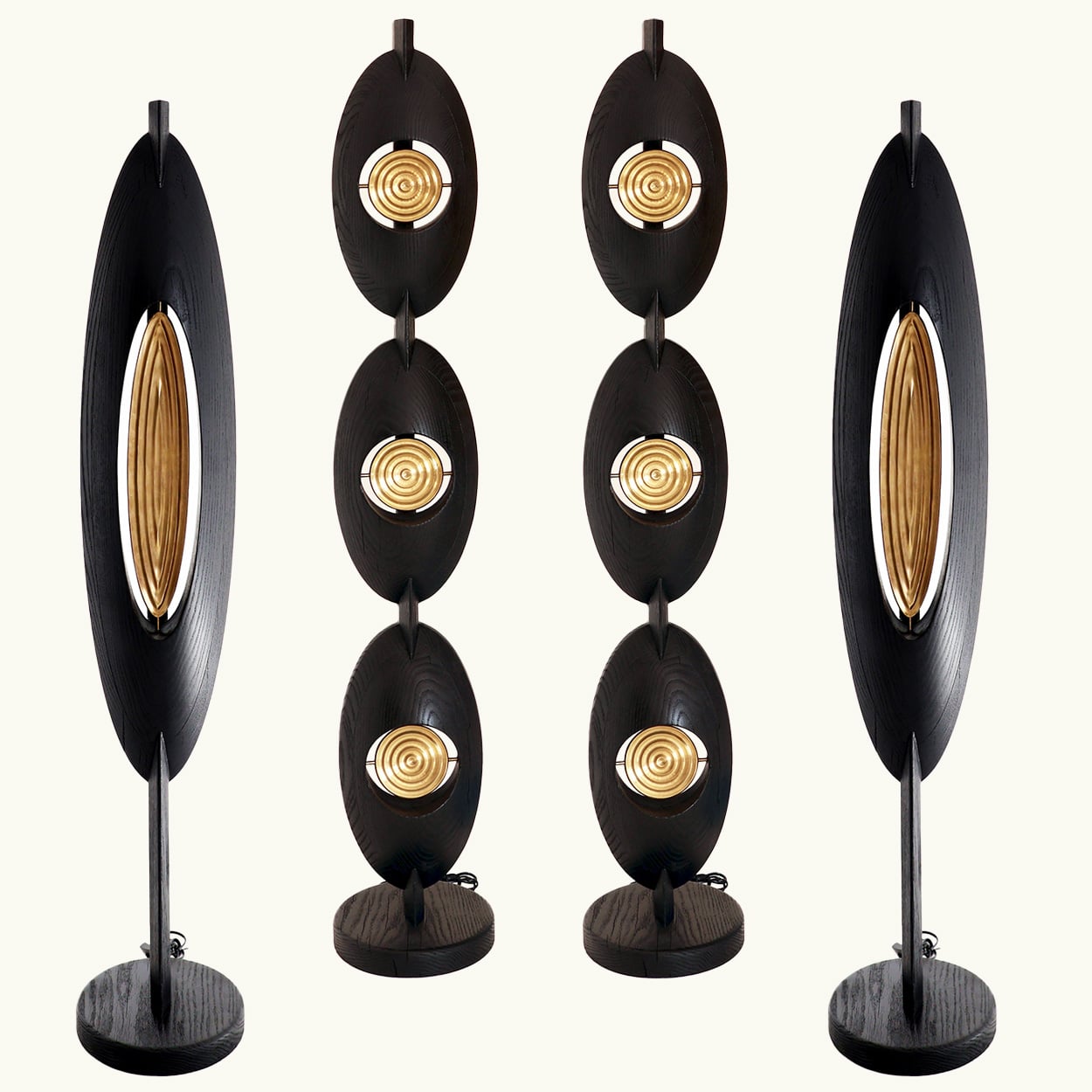 Black Gèlèdé Lamp Intimate Single Vessel, Salù Iwadi Studio - Image 4