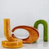 Set of 3 Sculptural Multicolor Ceramic Vases Roberto Rigon, Italy,1960 - Thumbnail Image 6