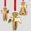 Set of Three 18K Gold-Plated Angels by Georg Jensen, Different years - Thumbnail Image 1