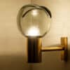 Pair of Wall Sconces with Brass and Glass Shades, Seguso, Italy 1960 - Thumbnail Image 5