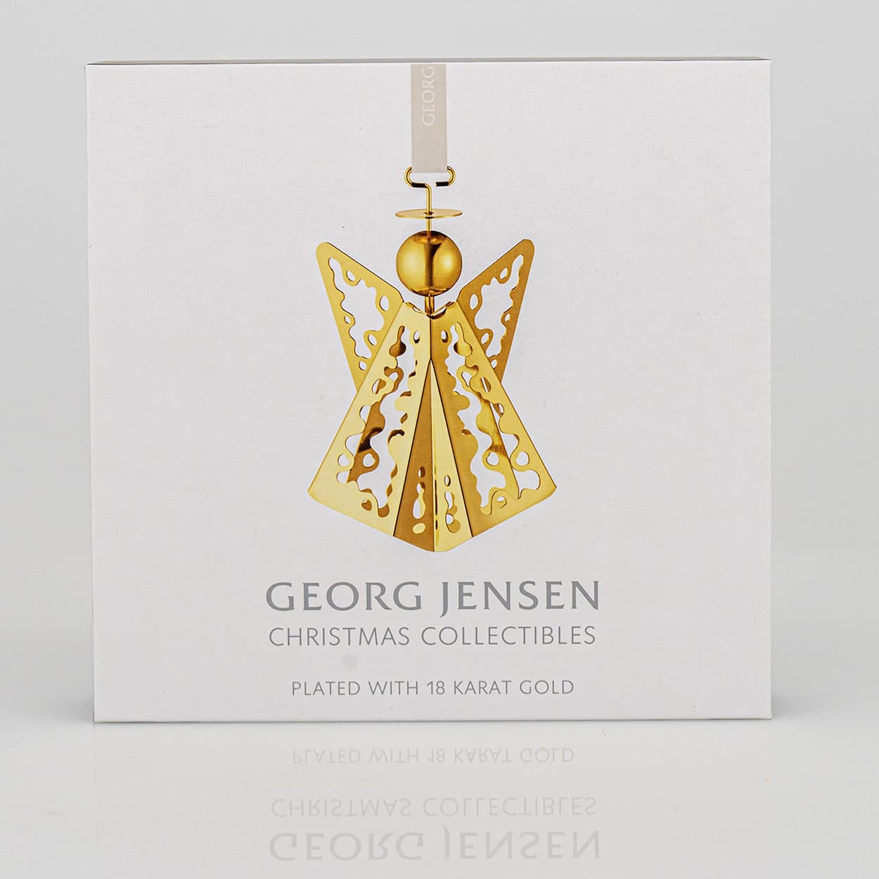 Set of Three 18K Gold-Plated Angels by Georg Jensen, Different Years - Image 7