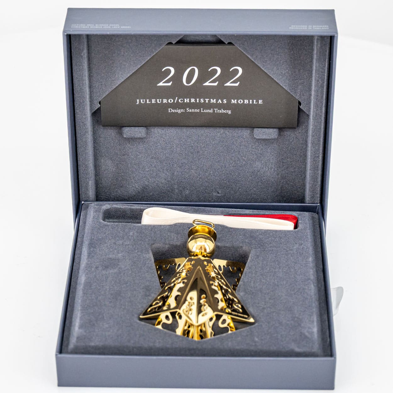 Set of Three 18K Gold-Plated Angels by Georg Jensen, Different Years - Image 6