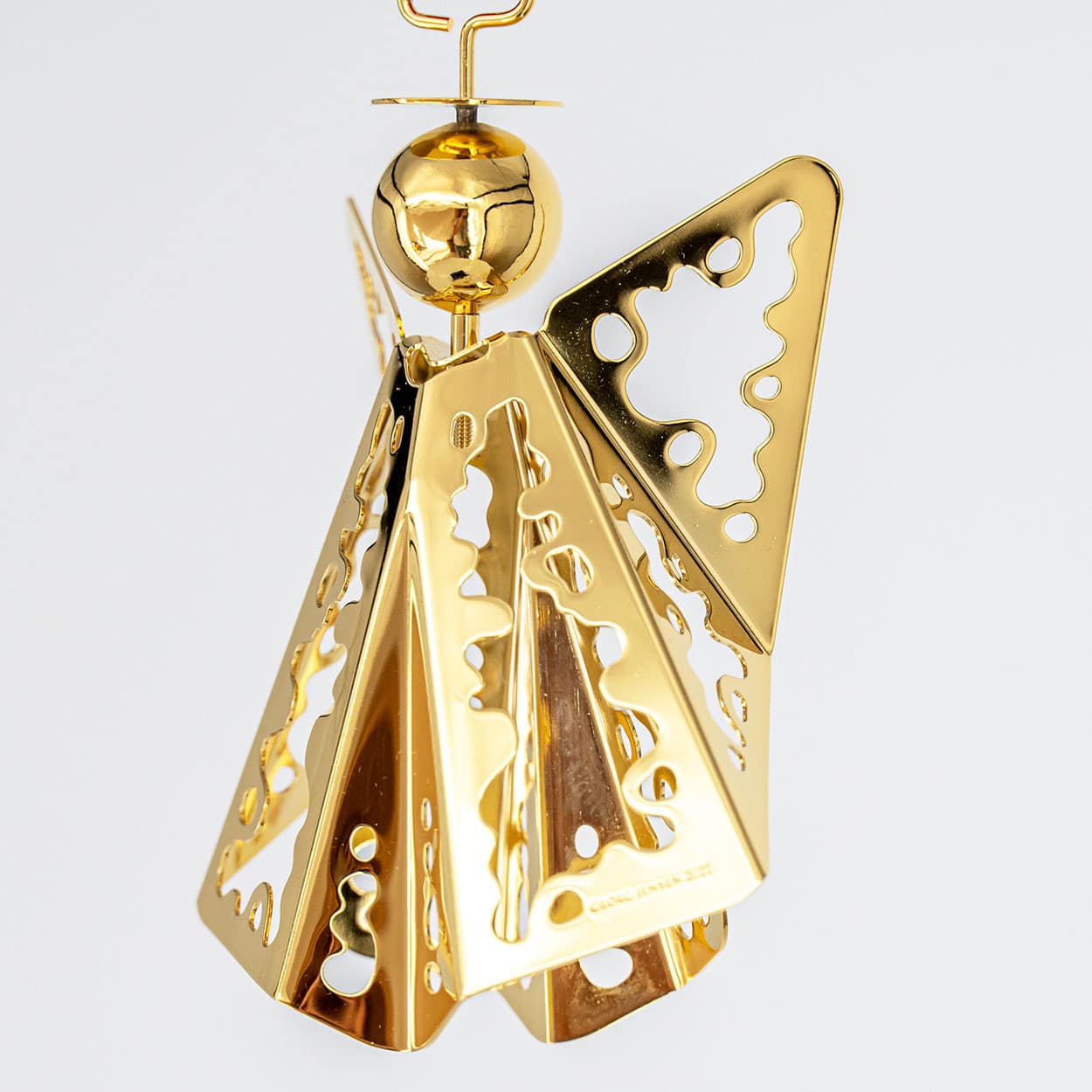 Set of Three 18K Gold-Plated Angels by Georg Jensen, Different Years - Image 8