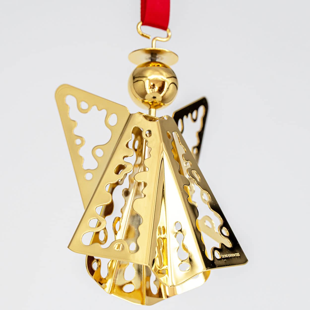 Set of Three 18K Gold-Plated Angels by Georg Jensen, Different Years - Image 10