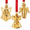 Set of Three 18K Gold-Plated Angels by Georg Jensen, Different Years - Thumbnail Image 1