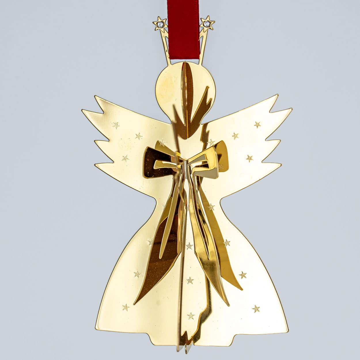Set of Three 18K Gold-Plated Angels by Georg Jensen, Different Years - Image 5