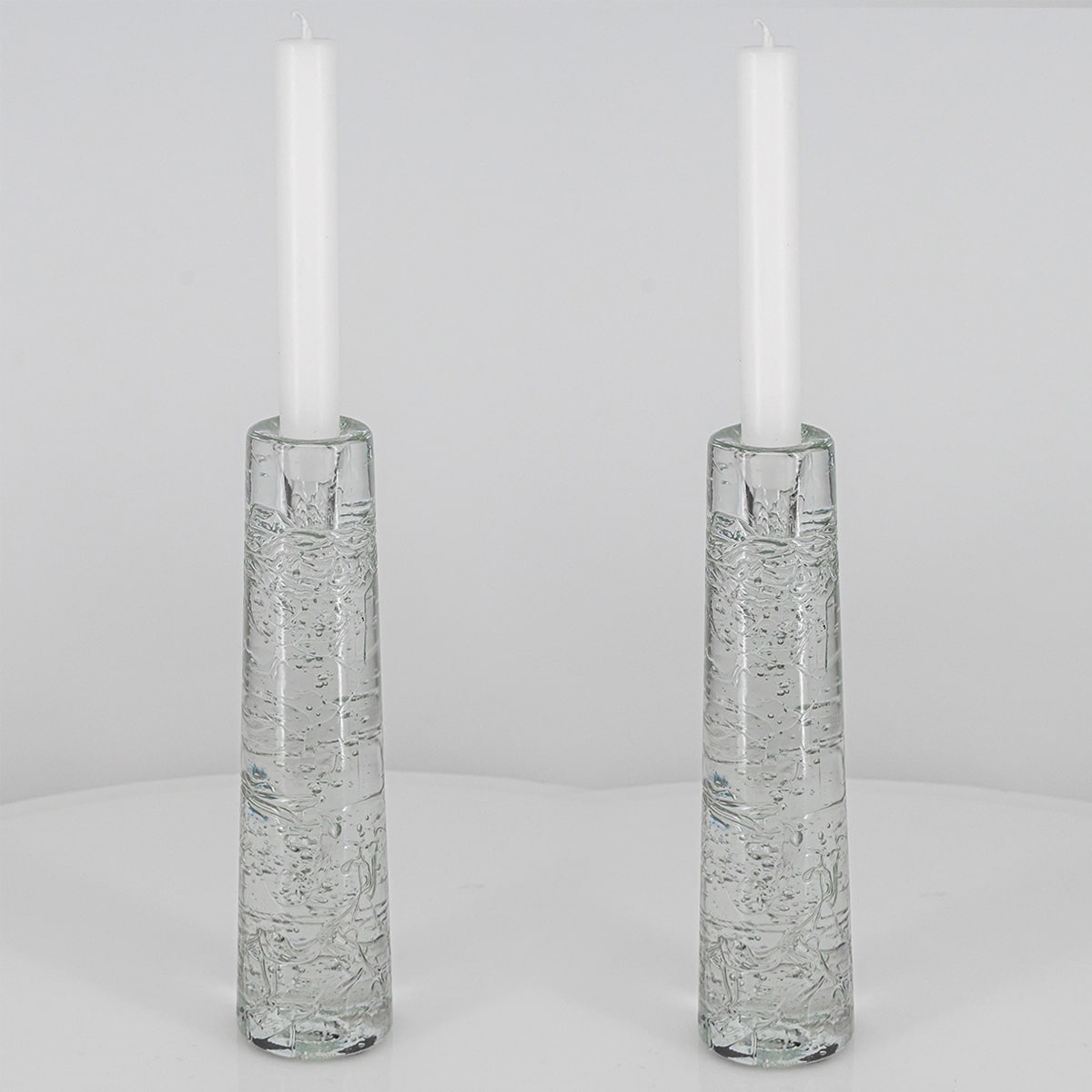 1 of the 2 Glass Arkipelago Candleholders by Timo Sarpaneva, Iittala 1980 - Image 5