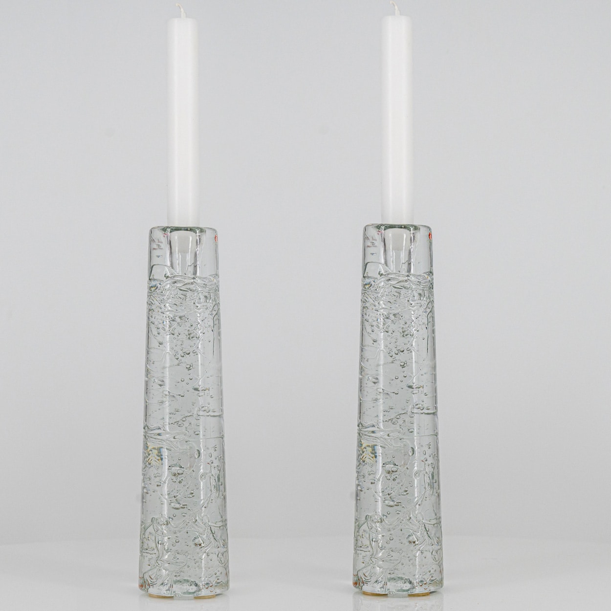 1 of the 2 Glass Arkipelago Candleholders by Timo Sarpaneva, Iittala 1980 - Image 8