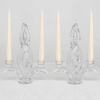 Pair of 2 Arms Crystal Candelabras, Jacques du Châtel, Vannes Franc 1970 - Thumbnail Image 6
