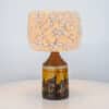 1 of the 2 Brutalist Ceramic Table Lamp, Custom Merino Wool Shade, Denmark 1970s - Thumbnail Image 16