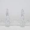 Pair of 2 Arms Crystal Candelabras, Jacques du Châtel, Vannes Franc 1970 - Thumbnail Image 7