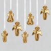 Set of Seven 18-Carat Gold-Plated Angels by Georg Jensen, Different Years - Thumbnail Image 1